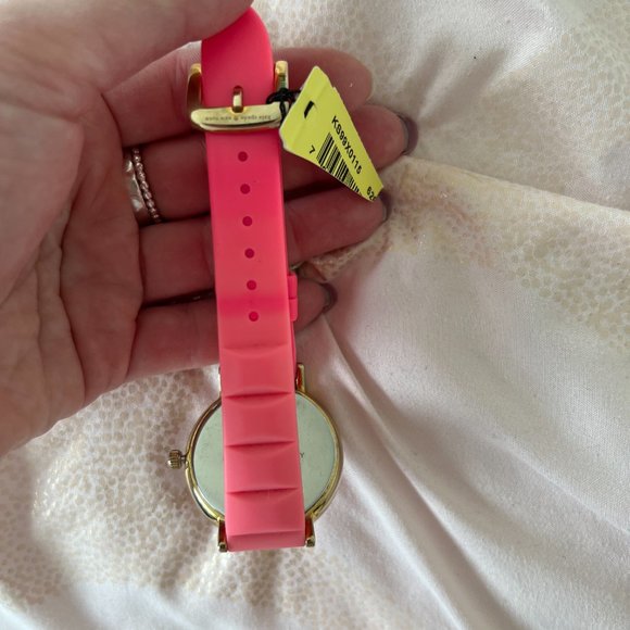 kate spade pink coral silicone watch like new! - Picture 2 of 12